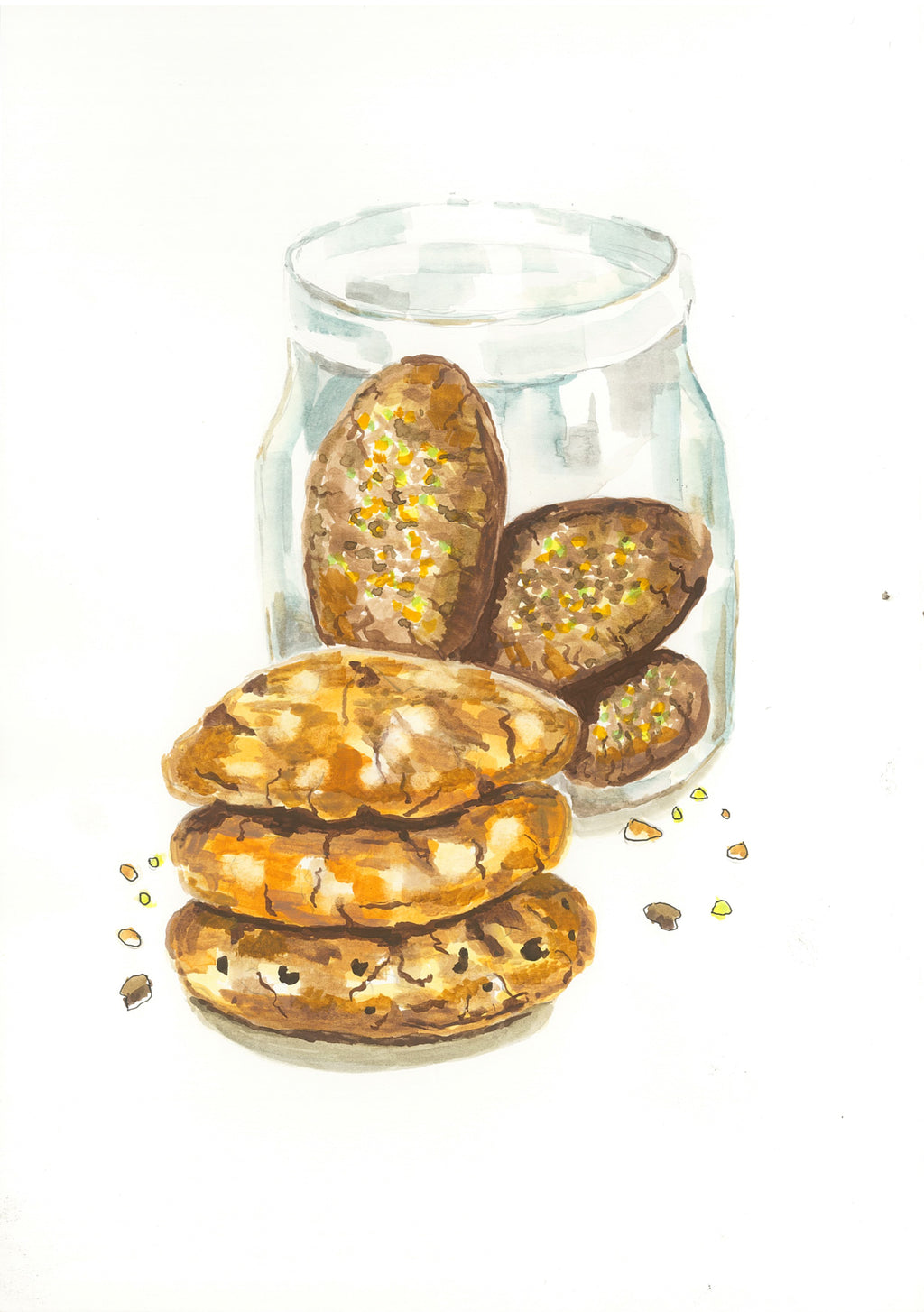Greeting Card - Jar of Biscuits