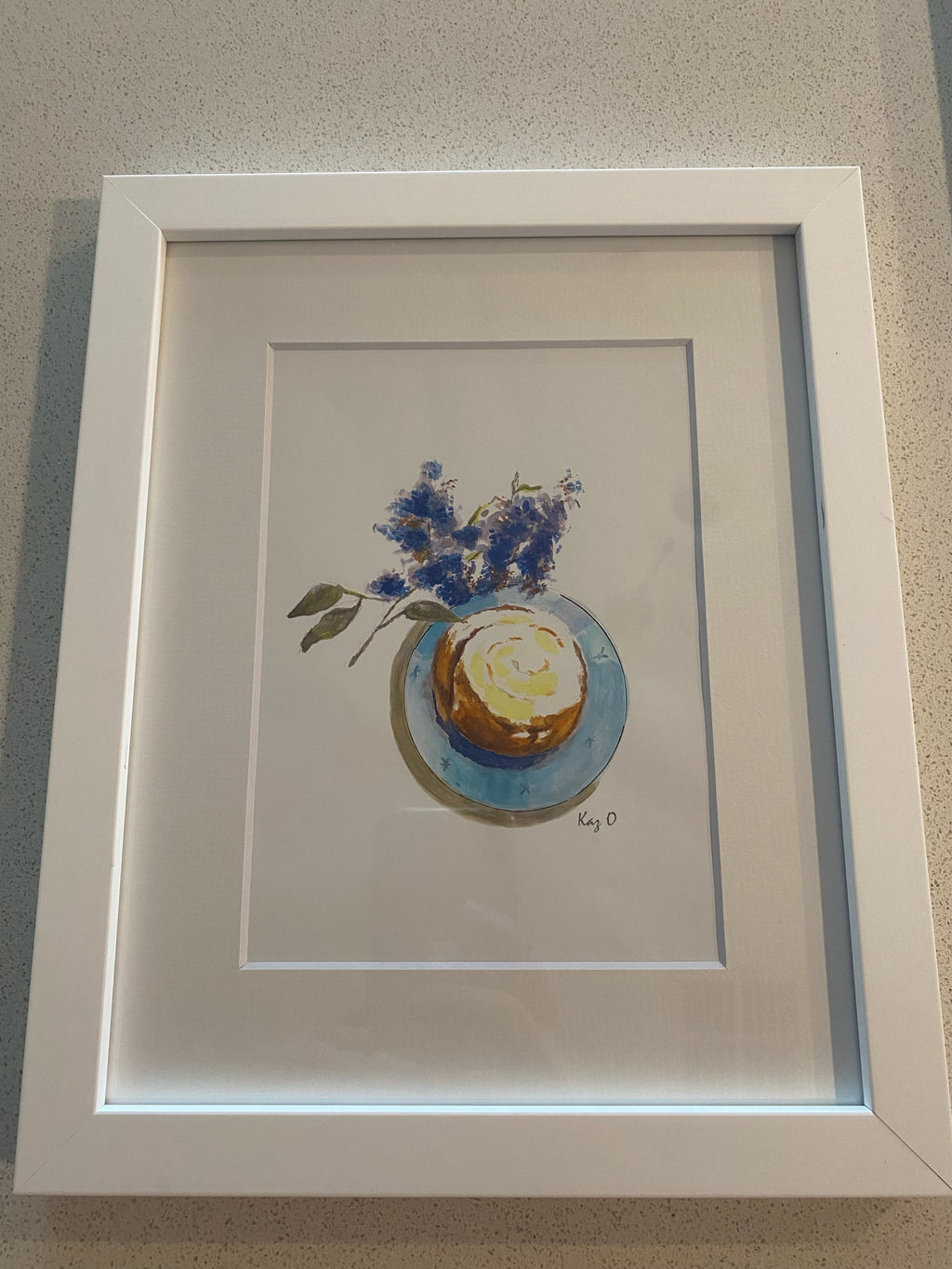 Framed Print (white) - Cinnamon Scroll