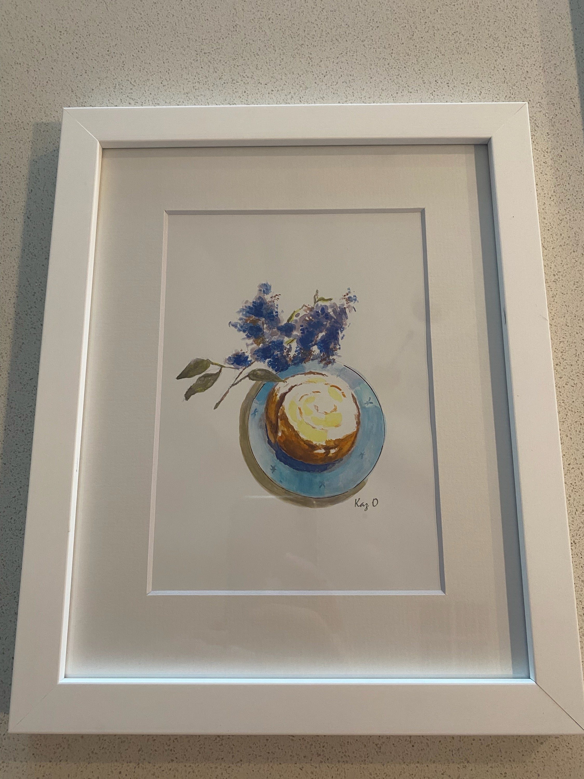 Framed Print (white) - Cinnamon Scroll