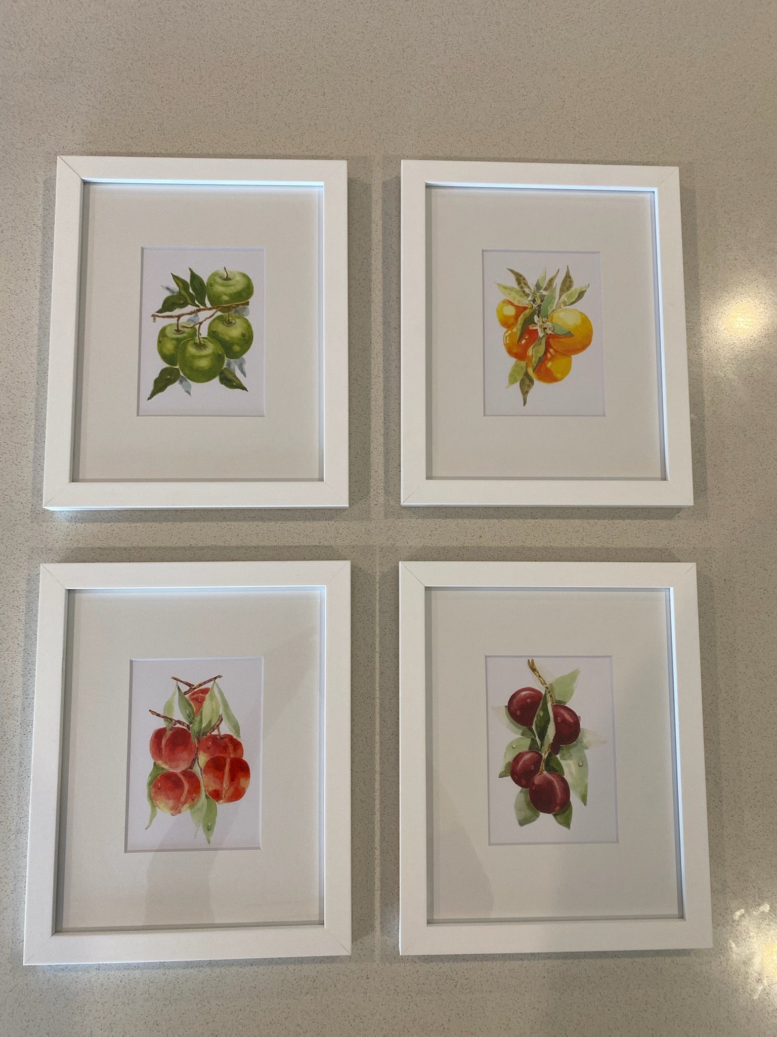 Framed Print of Green Apples