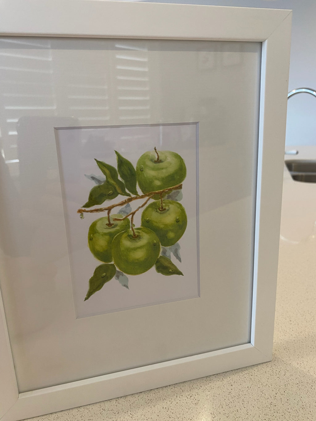 Framed Print of Green Apples