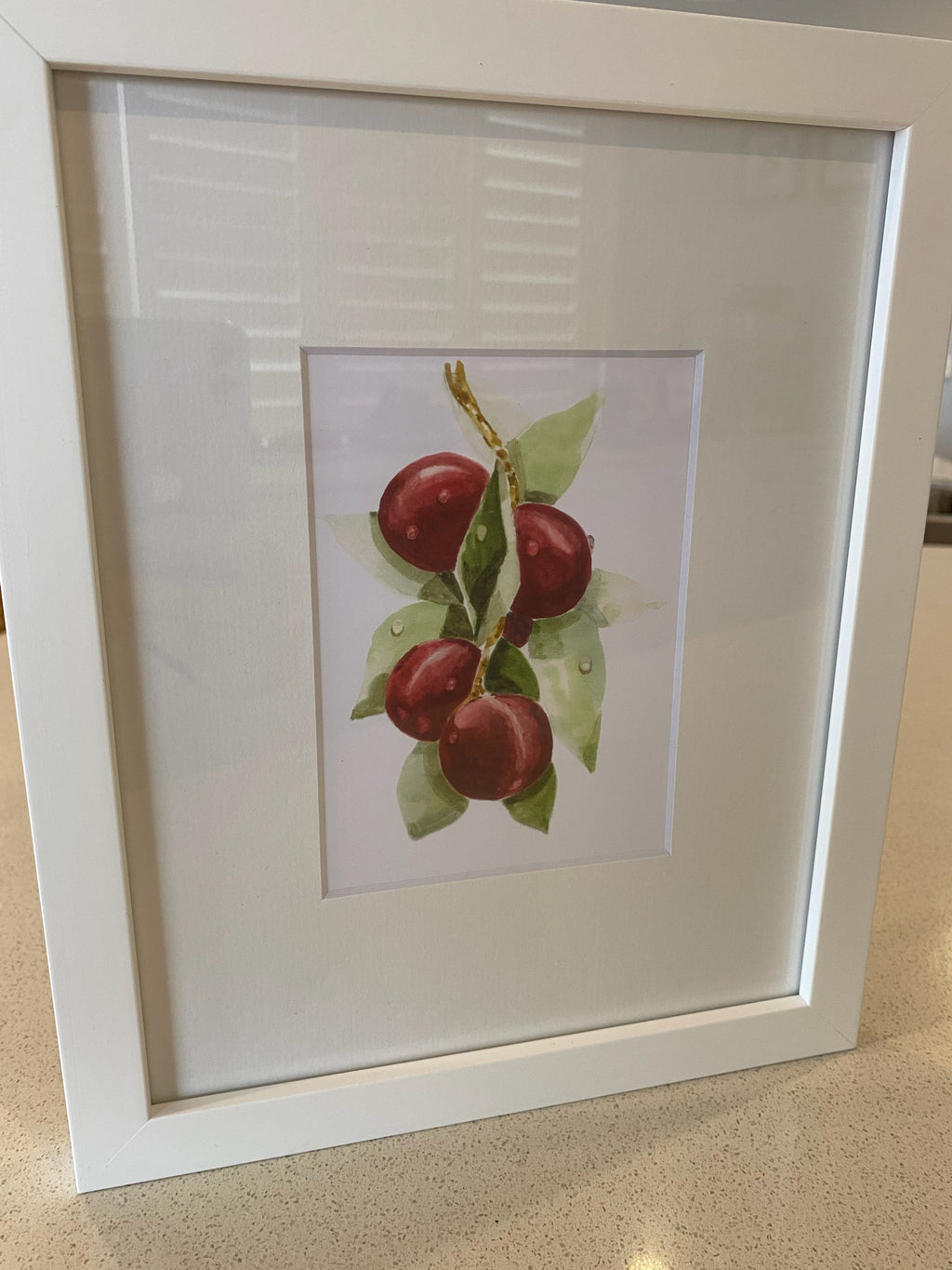 Framed Print of Plums