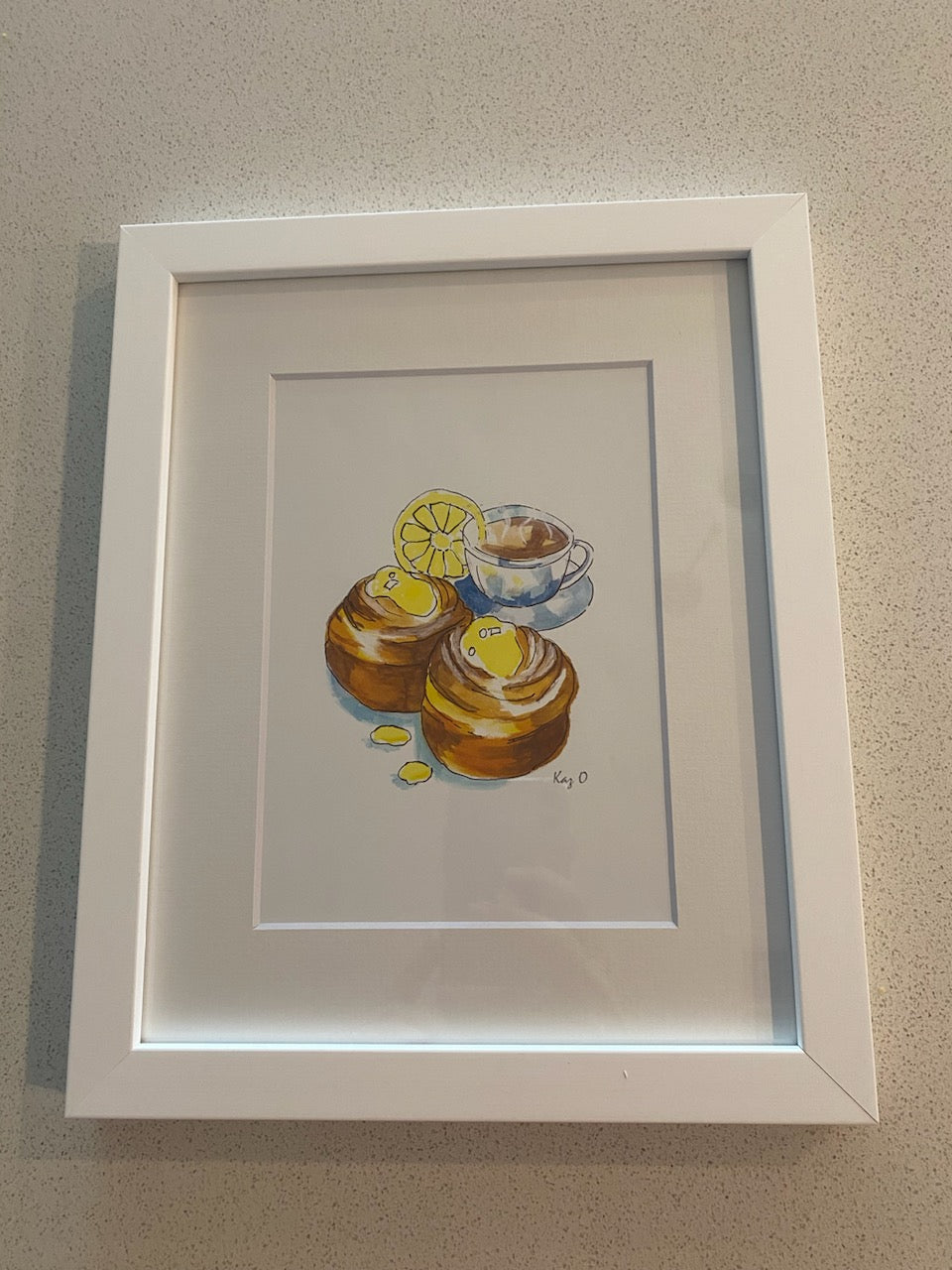 Framed Print (white) - Morning Buns