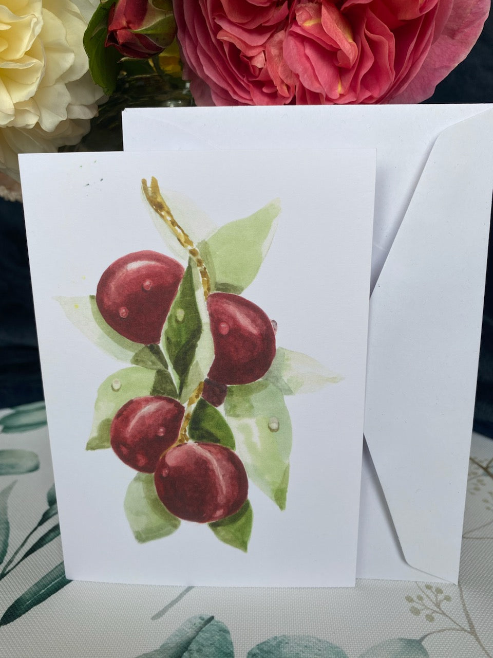 Greeting Card - Plums