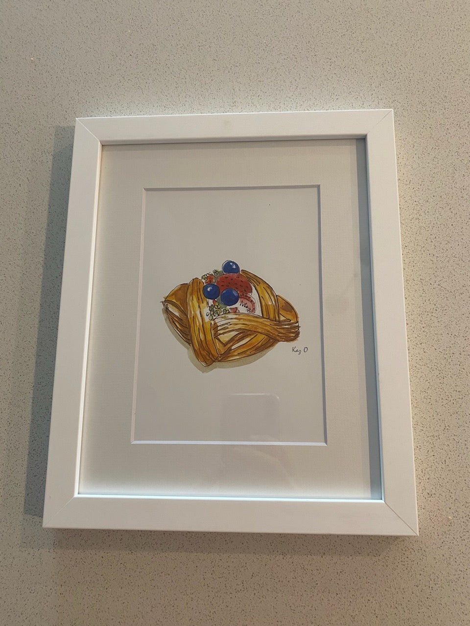 Framed Print (white) - Seasonal Danish