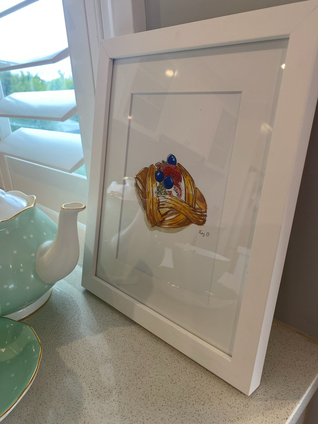 Framed Print (white) - Seasonal Danish
